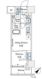 パークアクシス横浜伊勢佐木町通り 1013 間取り図