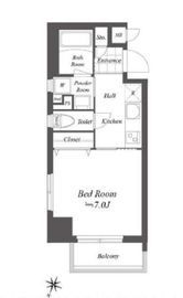 グランデュオ二子多摩川 (GranDuo Futako Tamagawa) 401 間取り図