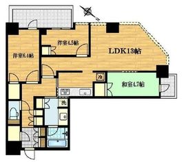 リヴァリエ 6階 間取り図