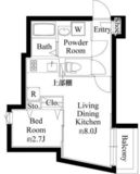 グランパセオ目黒洗足 203 間取り図