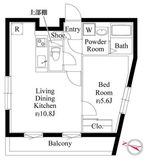 グランパセオ目黒洗足 401 間取り図