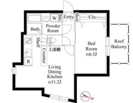 グランパセオ目黒洗足 402 間取り図