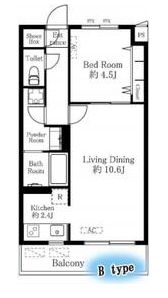 オーキッドレジデンス銀座東 202 間取り図
