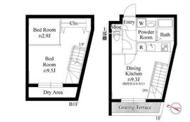 グランパセオ目黒洗足 102 間取り図