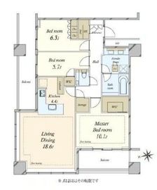 WORLD TOWER RESIDENCE 30階 間取り図