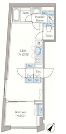 アローズ茗荷谷 101 間取り図
