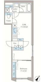 アローズ茗荷谷 202 間取り図