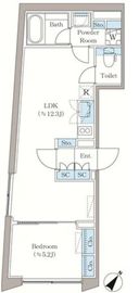 アローズ茗荷谷 201 間取り図
