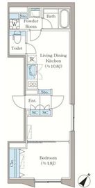 アローズ茗荷谷 402 間取り図
