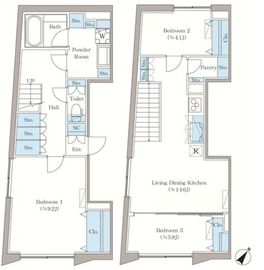 アローズ茗荷谷 501 間取り図