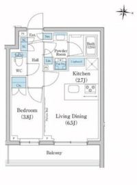 スタイリオ池上SOUTH 406 間取り図