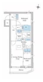 スタイリオ池上SOUTH 404 間取り図