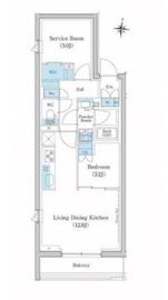 スタイリオ池上SOUTH 401 間取り図
