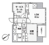 グランエール西日暮里NORTH 204 間取り図