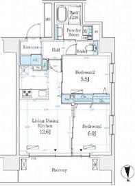ハビテ本厚木 1104 間取り図