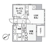グランエール西日暮里NORTH 1303 間取り図