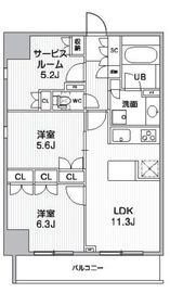 グランエール西日暮里NORTH 1202 間取り図