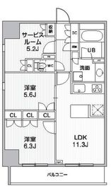 グランエール西日暮里NORTH 1302 間取り図