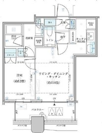 パークタワー勝どきミッド/サウス 18階 間取り図