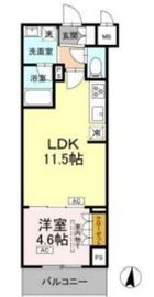 ロイジェント潮見 202 間取り図
