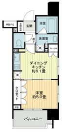 ライオンズアイル渋谷松濤 8階 間取り図