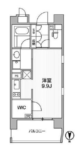 クリオ西池袋 6階 間取り図