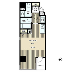 テラス麻布十番 302 間取り図