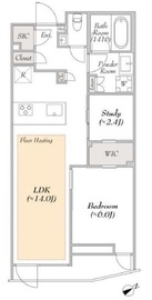 LUMIEC suite EBISU (ルミークスイート恵比寿) 204 間取り図