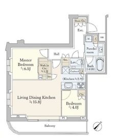パークコート恵比寿 5階 間取り図