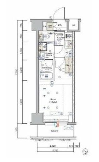 SYFORME KANNAIⅡ (シーフォルム関内2) 3階 間取り図