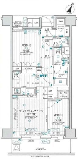 パレステージ関内大通り公園 9階 間取り図