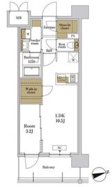 RJRプレシア川口 1009 間取り図