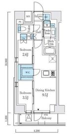 テラス駒込サウス 703 間取り図