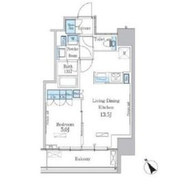 パークアクシス横濱関内SQUARE 10階 間取り図