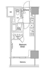 ザ・パークハビオ荏原中延駅前 510 間取り図