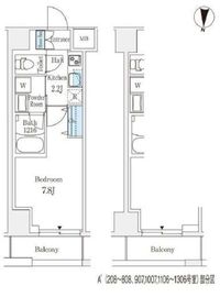 ラティエラ練馬 705 間取り図
