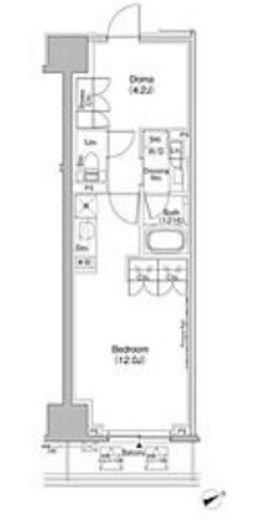 ザ・パークハビオ日本橋茅場町 702 間取り図