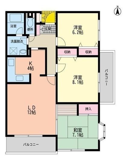武蔵野パークヒルズ 3階 間取り図