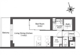 ルーウェ東大泉 214 間取り図