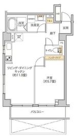 タイズ住吉 402 間取り図