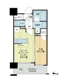 グローベル・ザ・スイート横浜プレミア 4階 間取り図