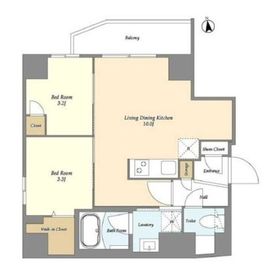 グランカーサ上野松が谷 501 間取り図