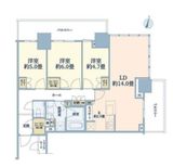 パークタワー西新宿 11階 間取り図