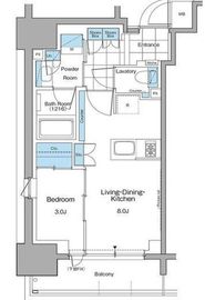 ルフォンプログレ本郷三丁目 1203 間取り図