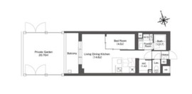 ルーウェ東大泉 102 間取り図