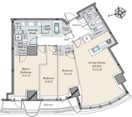 パークコート神宮北参道ザタワー 24階 間取り図
