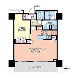 THE YOKOHAMA FRONT TOWER (ザ・ヨコハマフロントタワー) 14階 間取り図