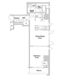グラマシー横濱関内 207 間取り図