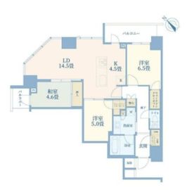 リヴァリエ 5階 間取り図