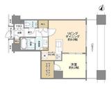 カテリーナ三田タワースイート イーストアーク 10階 間取り図